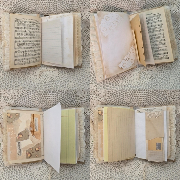Handmade Junk Journal vintage floral prayer devotional journal - Picture 4 of 9